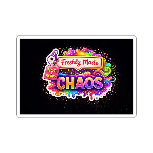 Freshly Made Chaos Sticker | Kiss-Cut Vinyl Sticker