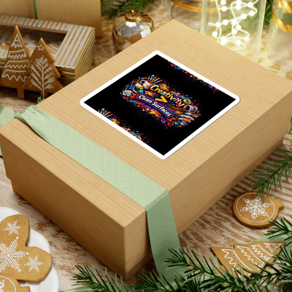 Creativity > Clean Surfaces Sticker | Art Tools, Paint Splatter