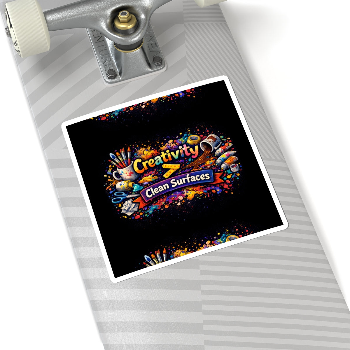Creativity > Clean Surfaces Sticker | Art Tools, Paint Splatter