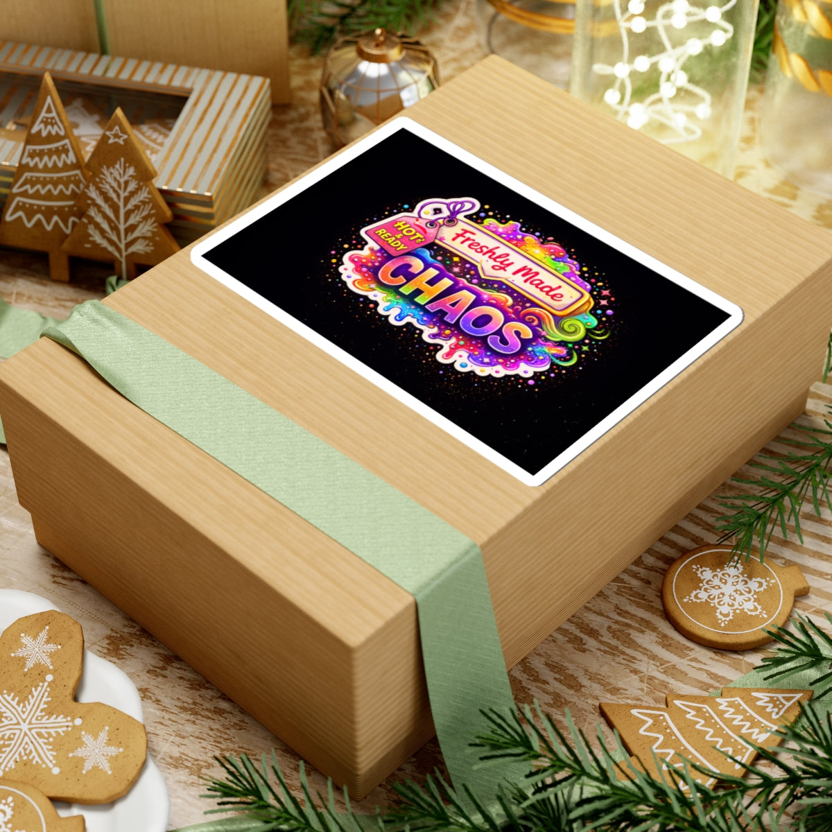 Freshly Made Chaos Sticker | Kiss-Cut Vinyl Sticker