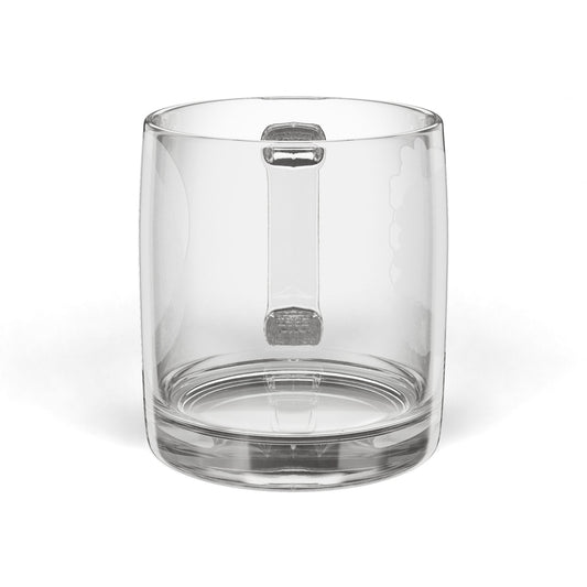Engraved Glass Coffee Mug | 12oz Clear Engraving Mug