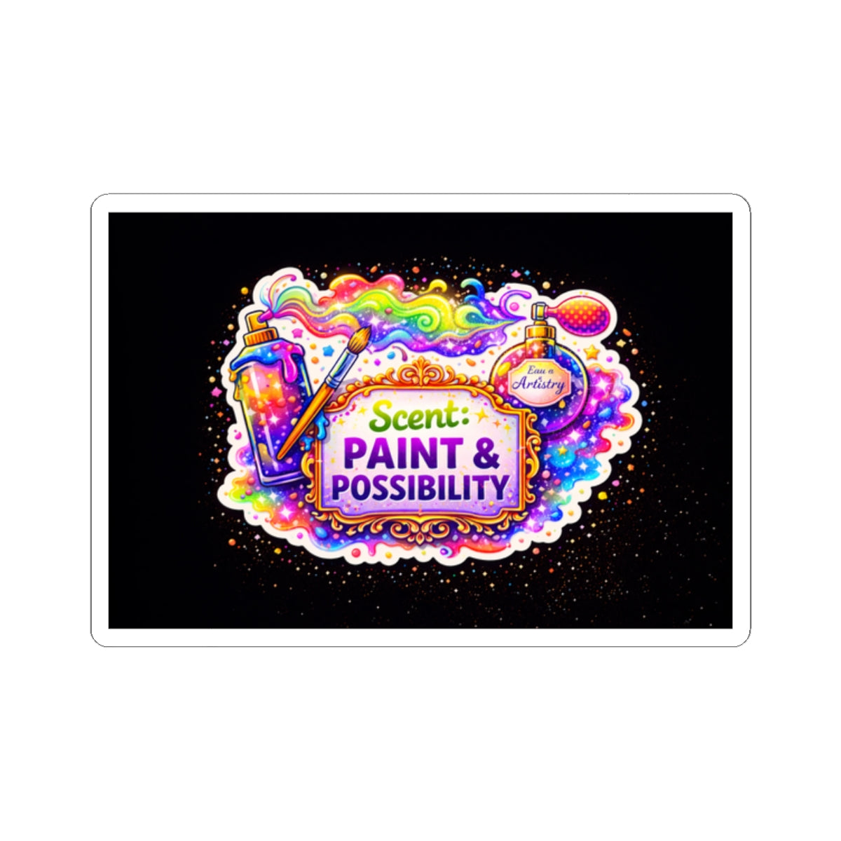 Paint & Possibility sticker | Kiss-cut vinyl art sticker